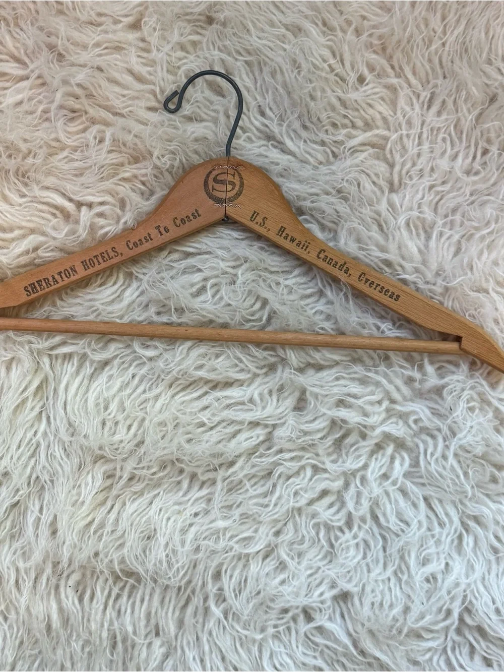 Lot of 3 Vintage Hotel Hangers -- Abbey Victoria, Fairmount, Sheraton